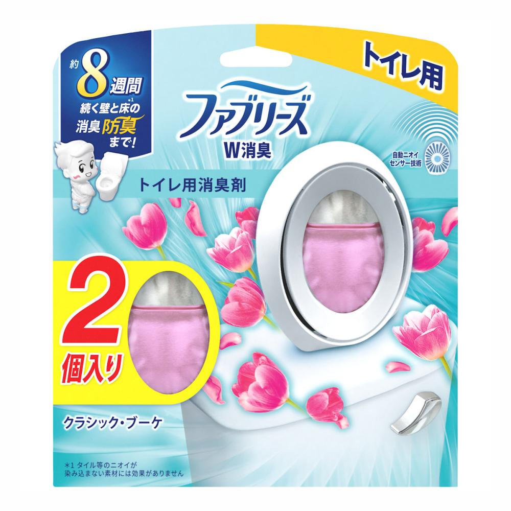 Ｐ＆Ｇ　ファブリーズ　消臭芳香剤　Ｗ消臭　トイレ用　クラシック・ブーケ　６．３ｍＬ×２