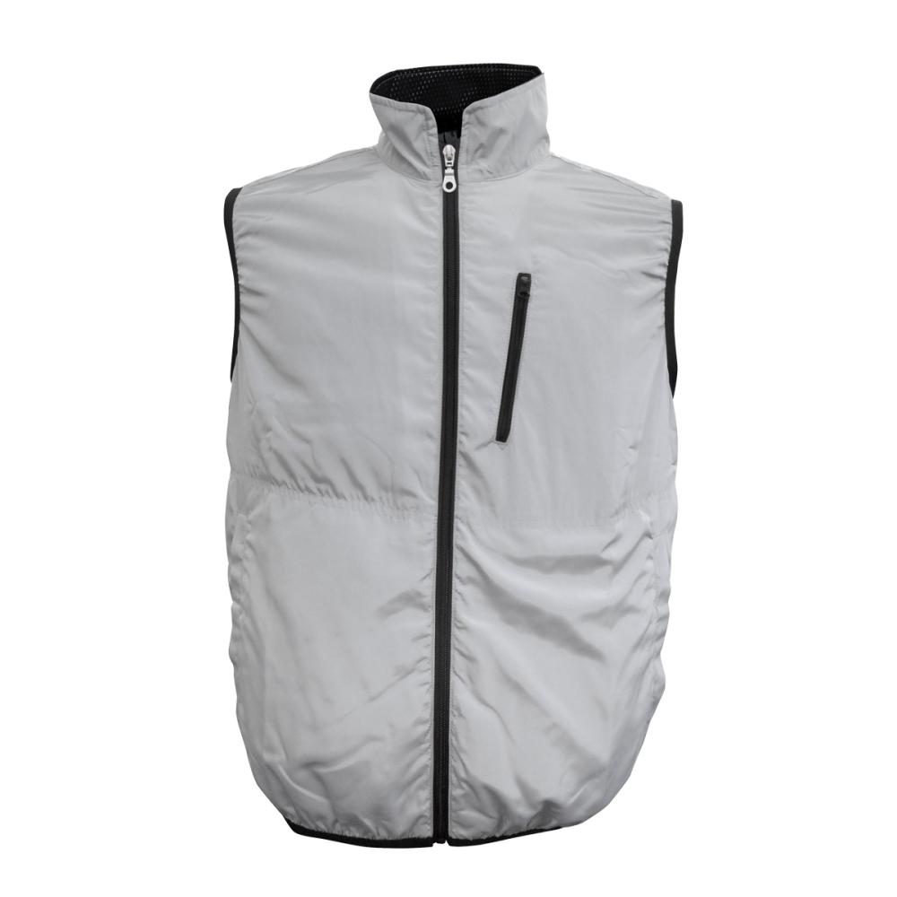 ブレイン　車・フォークリフト用空調ベスト　服のみ　シルバー　Ｍ－Ｌ　ＢＲ－０１８－１