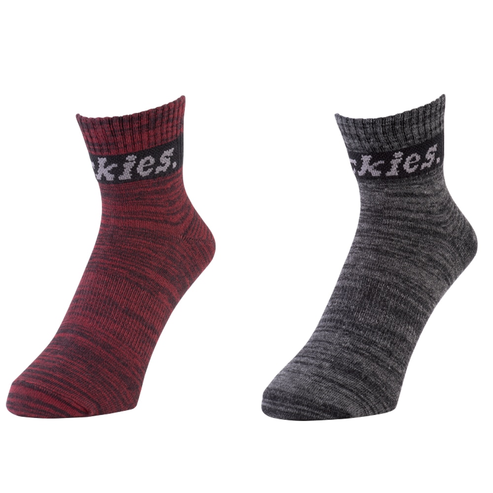 ディッキーズ　制菌ロークルーソックス　２足組　カラーミックス　Ｆ　Ｄ－３１２２