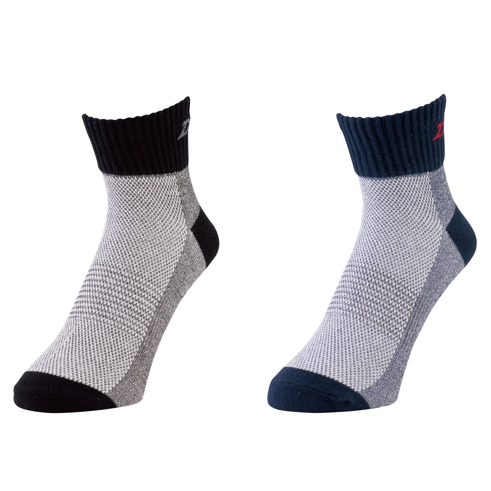 ディッキーズ　制菌ロークルーソックス　２足組　カラーミックス　Ｆ　Ｄ－３１２３