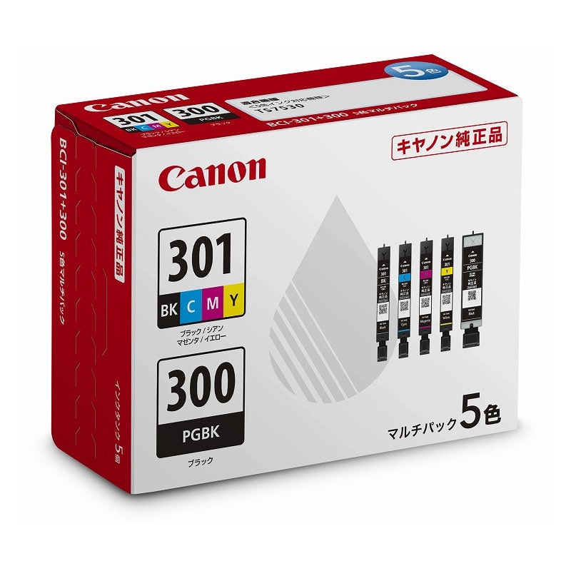 キヤノン　純正インクカートリッジ　ＢＣＩ－３０１＋３００／５ＭＰ