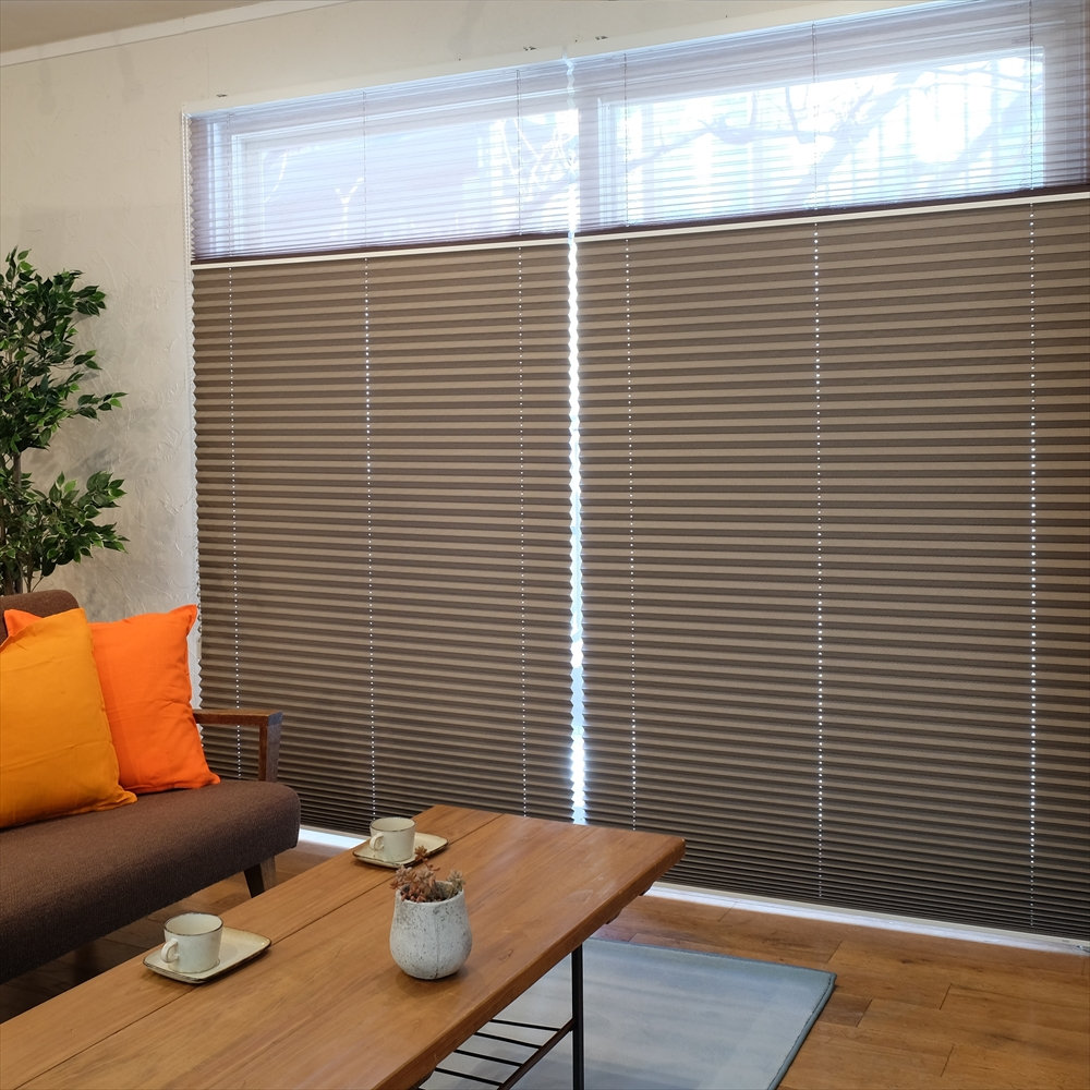 オーダープリーツスクリーンしおり２５コード　コルトシークル幅２４～８０高１８１～２２０