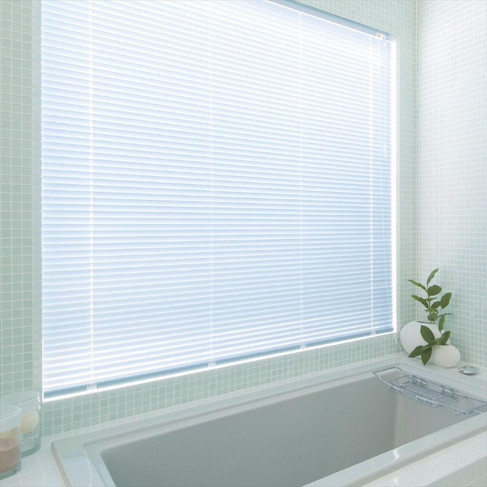 オーダーアルミブラインド　ニューレゾン浴窓　木目　幅３０～１００高２２１～２４０