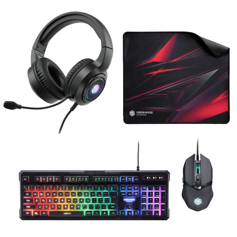 グリーンハウス　ゲーミングデバイス４点セット