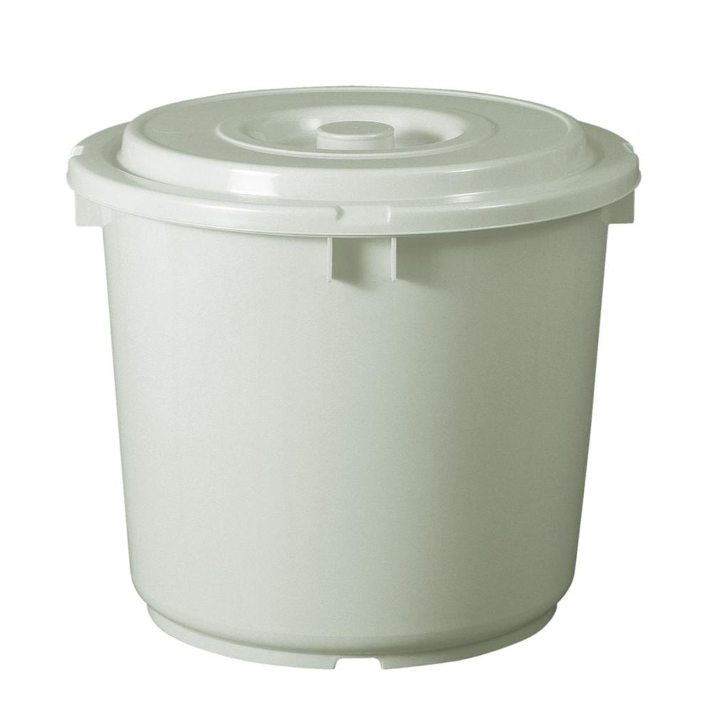 新輝合成　漬物容器　６０型　グレー　フタ・押しフタ付き