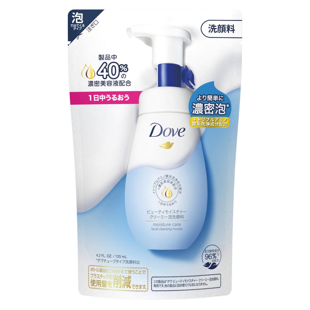 ユニリーバ　ダヴ　ビューティーモイスチャー　クリーミー泡洗顔料　詰め替え用　１２５ｍＬ