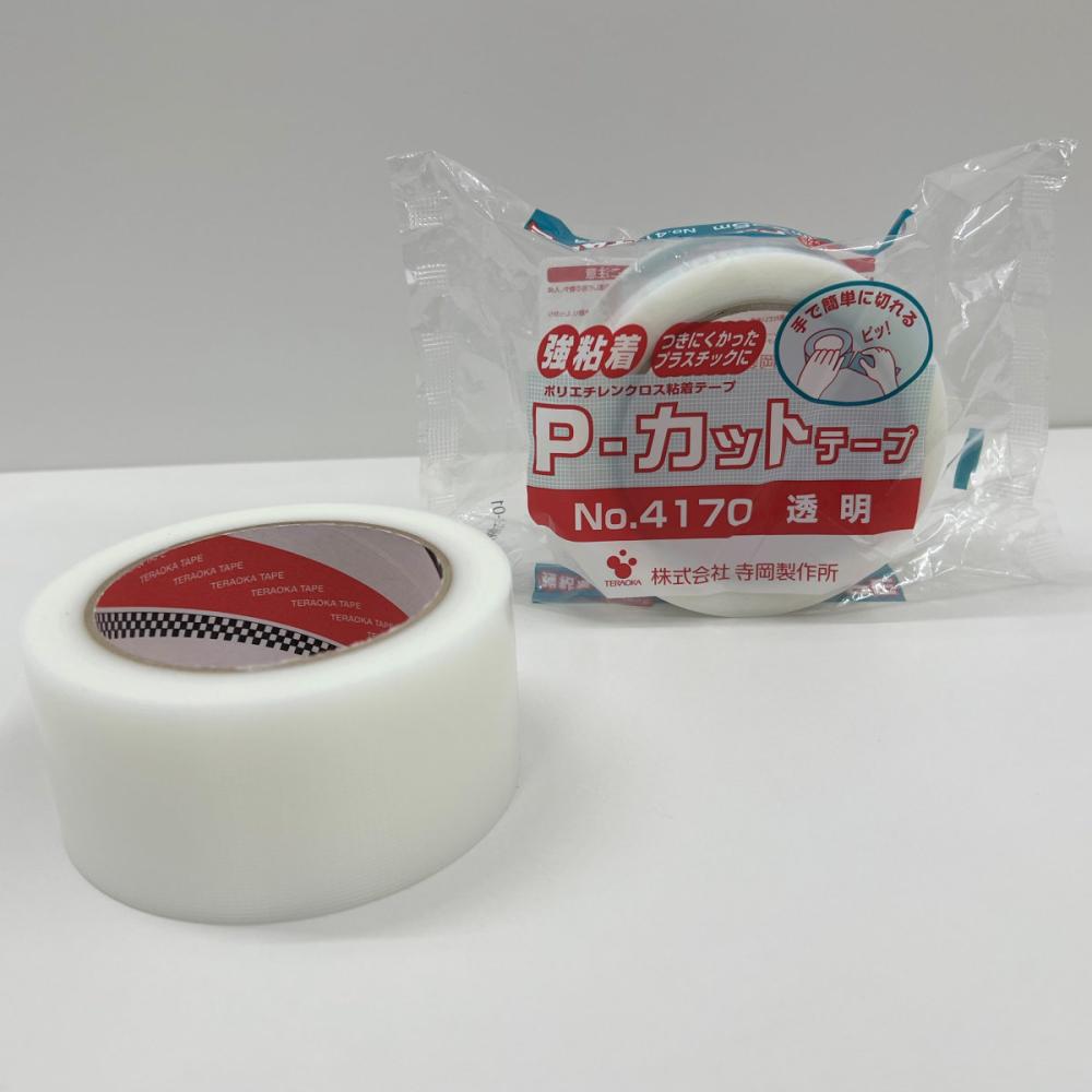 寺岡製作所　Ｐカットテープ　強粘着　透明　５０ｍｍｘ２５ｍ　Ｎｏ．４１７０