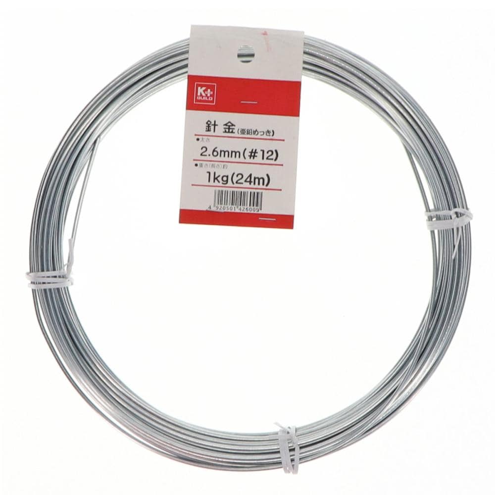 Ｋ＋ＢＵＩＬＤ　針金　１ｋｇ　＃１２×２４ｍ