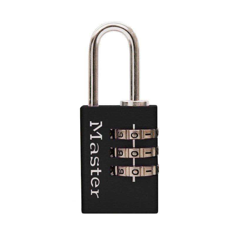 マスターロック　ナンバー可変式南京錠　ブラック