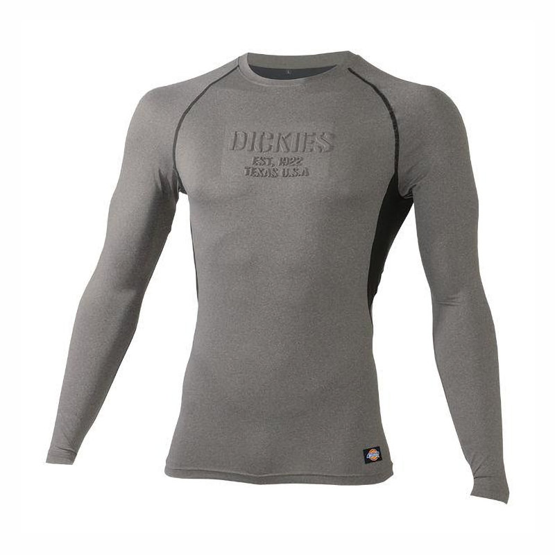 ディッキーズ　ドライパワーサポート　立体　長袖　グレー　Ｌ