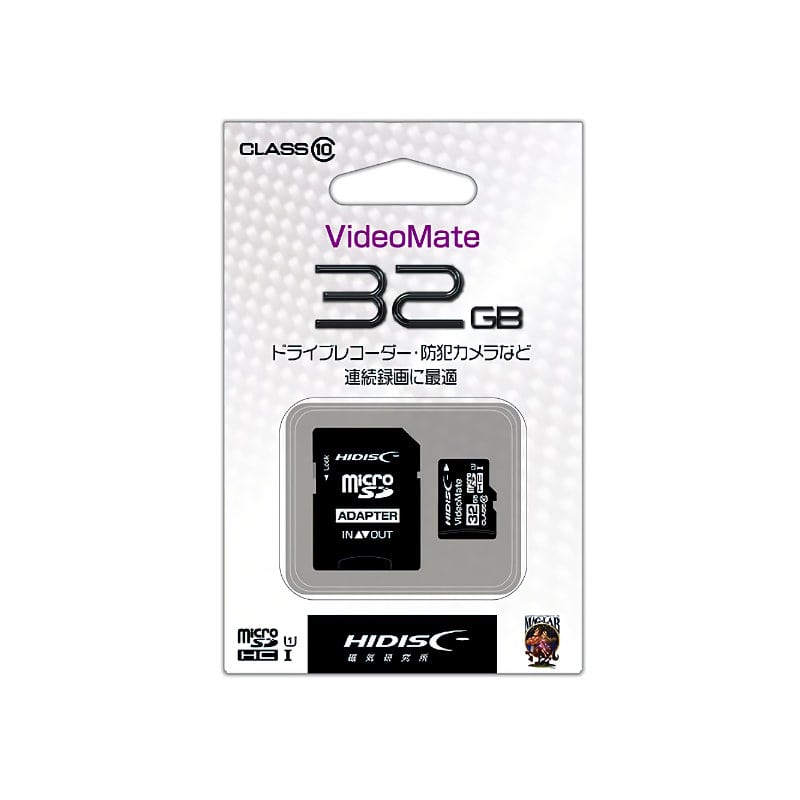 磁気研究所　ｍｉｃｒｏＳＤＨＣカード　３２ＧＢ　ビデオメイト