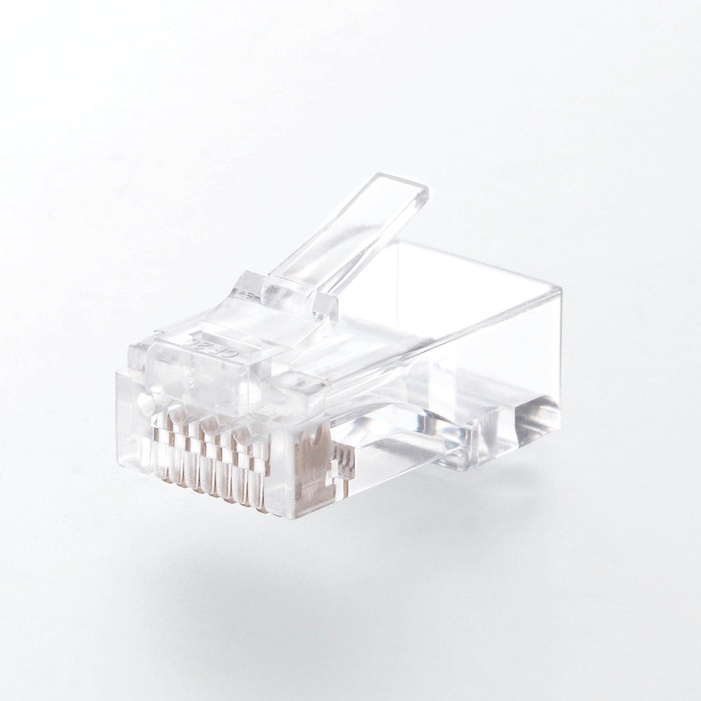 エレコム　ＬＡＮケーブル用コネクタ　ＣＡＴ６Ａ対応　１００個入り　ＬＤ－６ＲＪ４５Ｔ１００ＲＪ４５