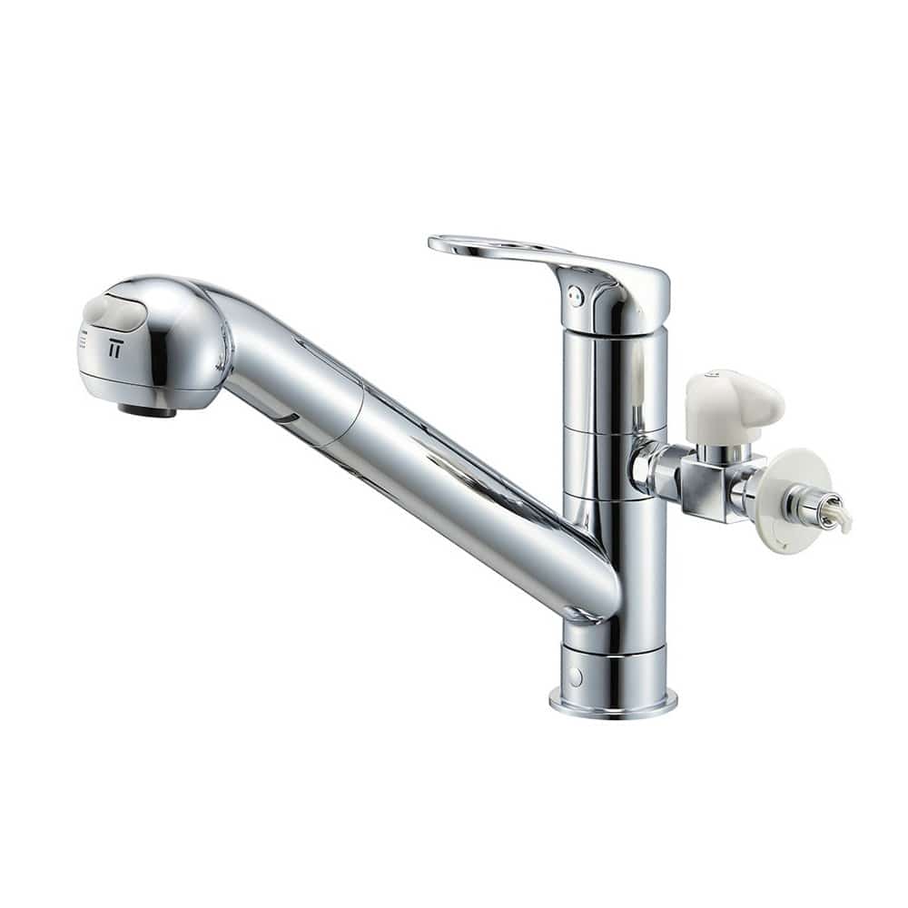 ＳＡＮＥＩ（サンエイ）シングルワンホールスプレー分岐混合栓　一般地用　Ｋ８７０００ＥＴＪＶ－Ｖ２Ｓ