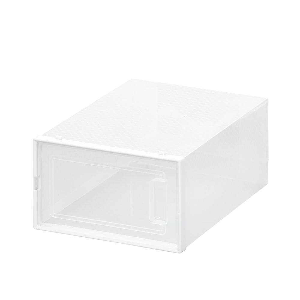 アテーナライフ　簡単組立積み重ねできるシューズケース　２個入り