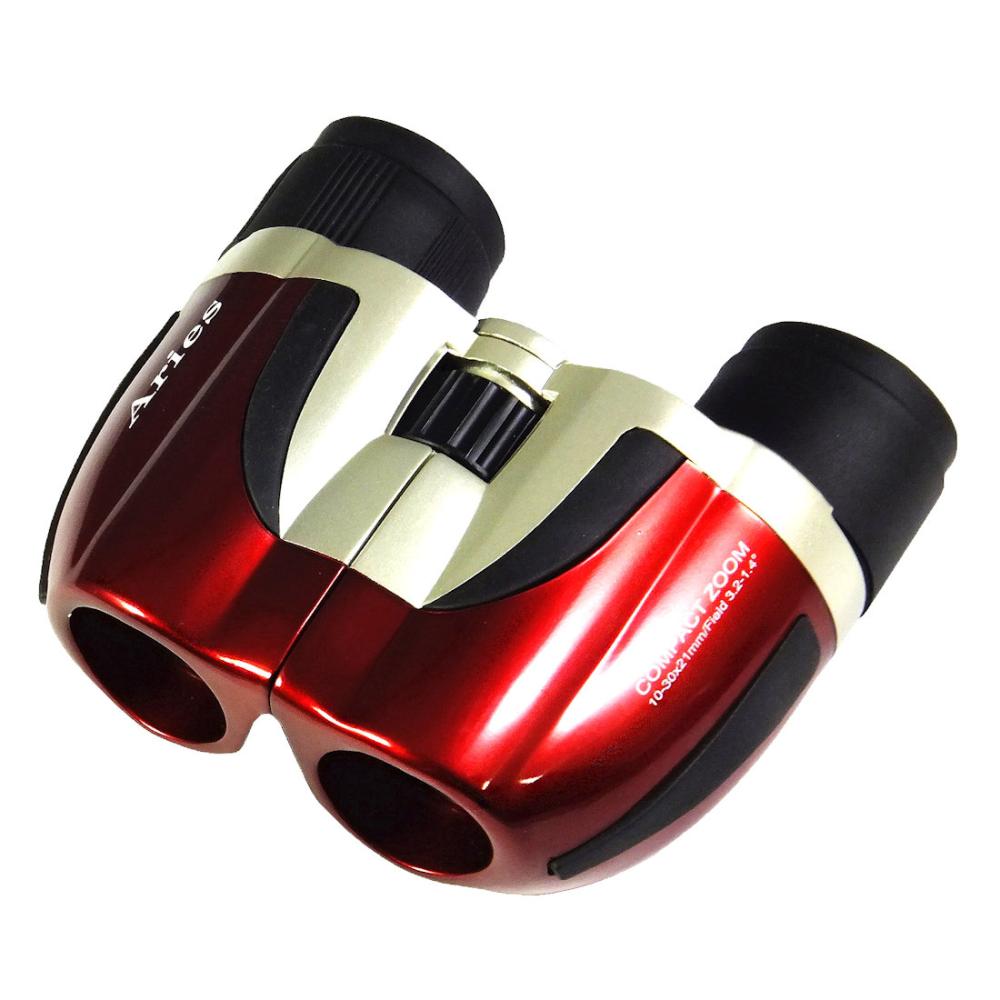ミザール　１０～３０倍ズーム双眼鏡　レッド　ＳＺ－２１
