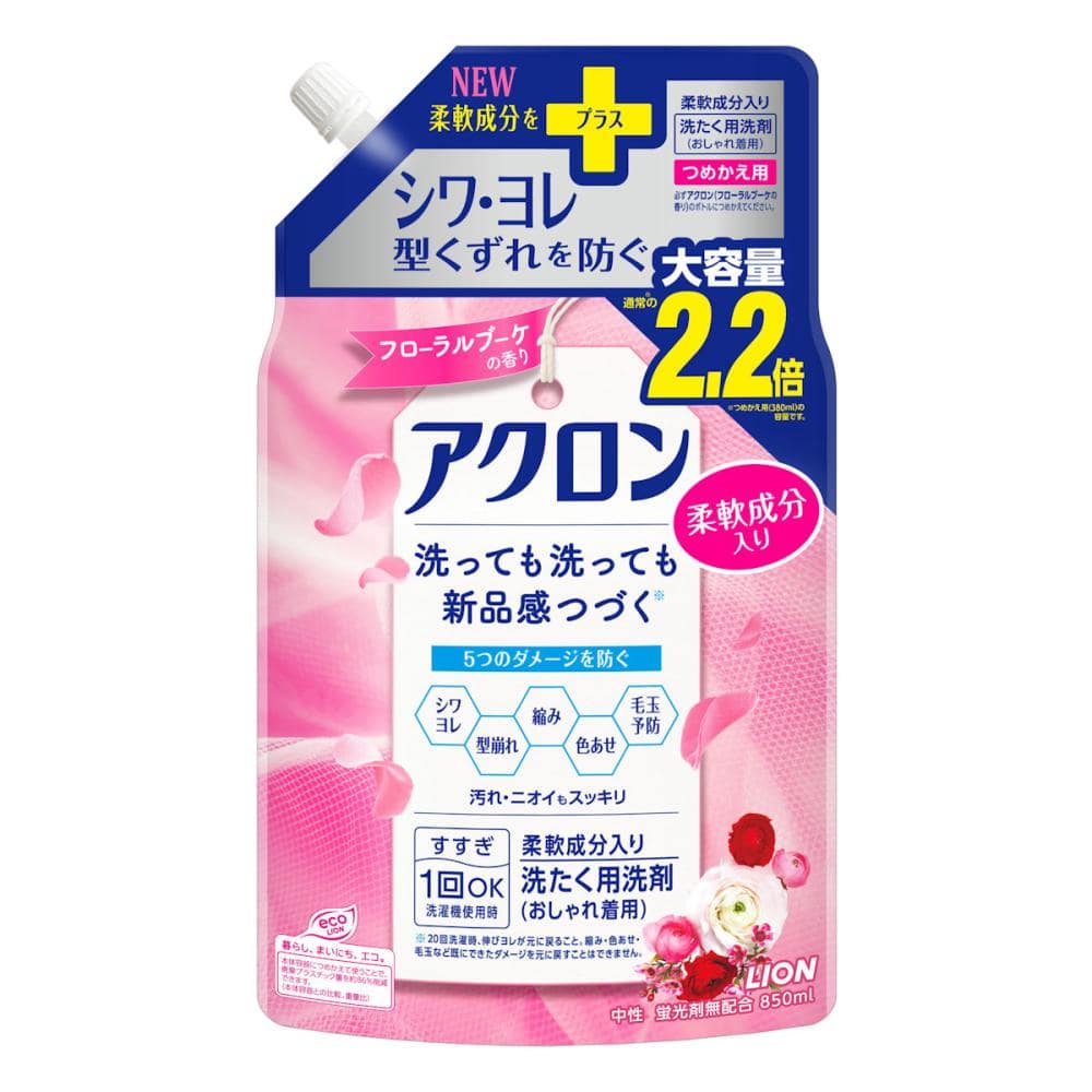 ライオン　アクロン　フローラルブーケ　詰め替え用　８５０ｍＬ