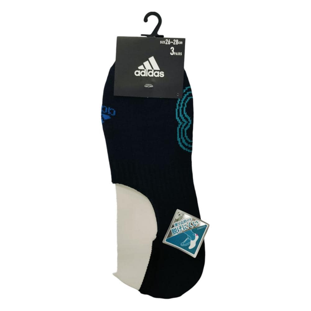 ａｄｉｄａｓ　スニーカー丈ソックス　３足組　２６～２８ｃｍ