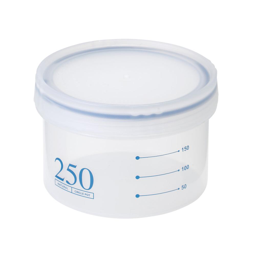 アテーナライフ　サークルポット保存容器　浅型　予備パッキン付き　２５０ｍＬ