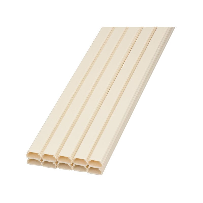 オーム電機　テープ付きＡＢＳモール　ミルキー３号　１ｍ　１０本入り　ＤＺ－ＡＭＴ３１－Ｍ／１０Ｐ