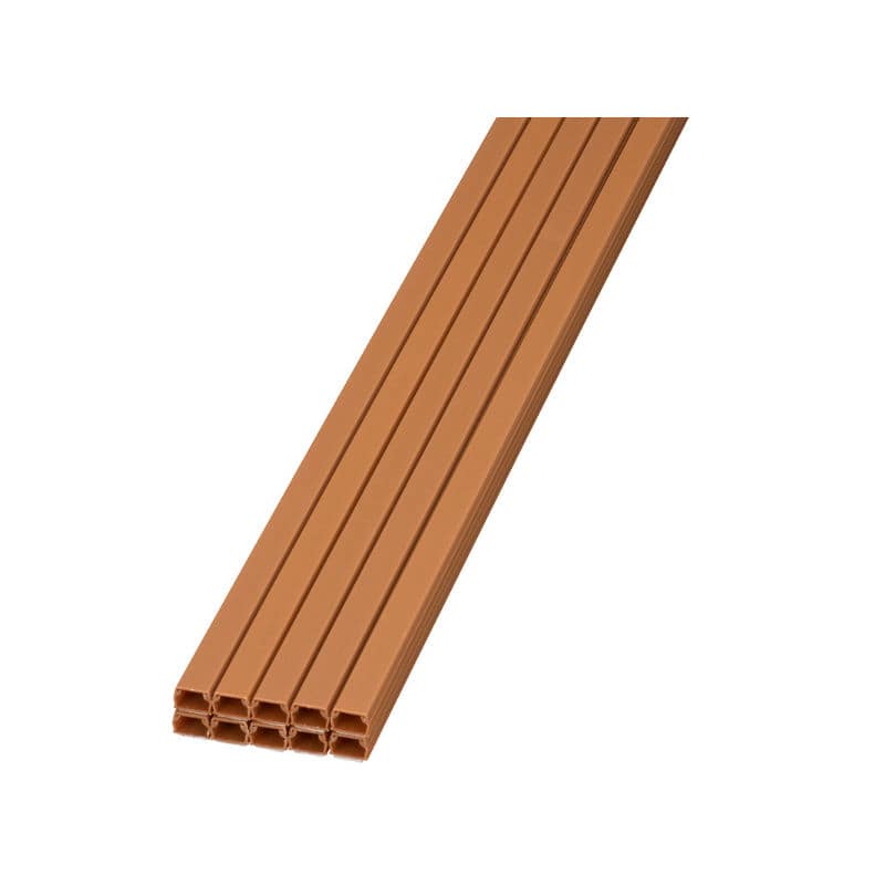 オーム電機　テープ付きＡＢＳモール　ブラウン１号　１ｍ　１０本入り　ＤＺ－ＡＭＴ１１－Ｔ／１０Ｐ