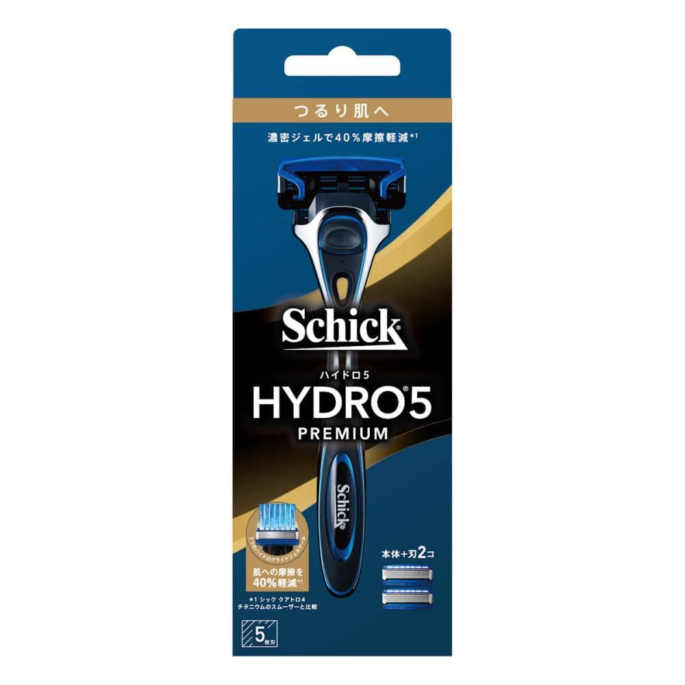 シック　ハイドロ５　プレミアム　つるり肌へ　ホルダー（刃付き）＋替刃１個入り