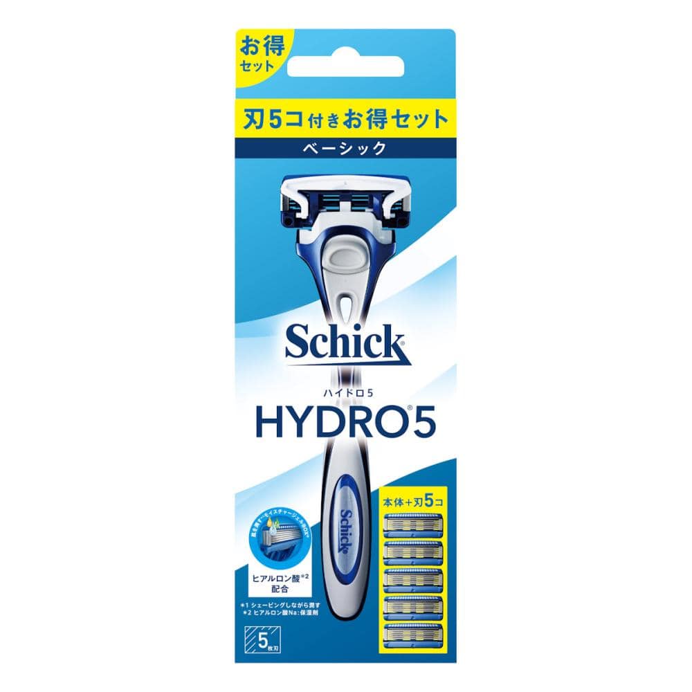 シック　ハイドロ５　ベーシック　コンボパック　ホルダー（刃付き）＋替刃４個入り