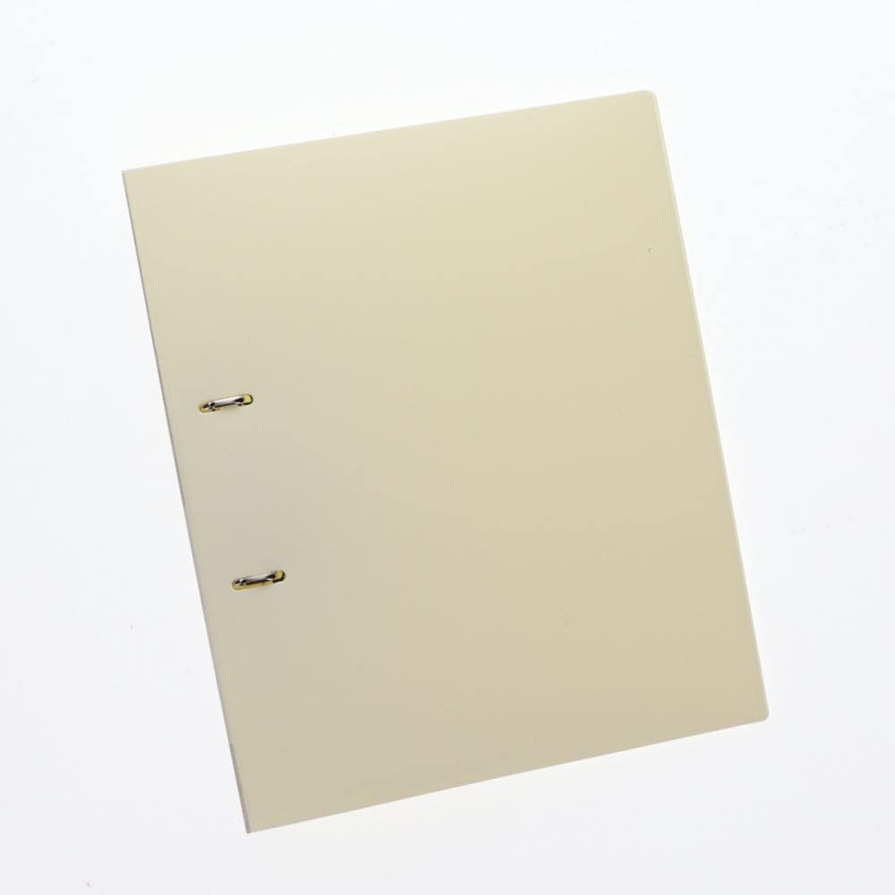 Ｌ’ＣＲＥＳＴ（ルクレスト）　Ｄ式リングファイル　背幅４５ｍｍ　ホワイト