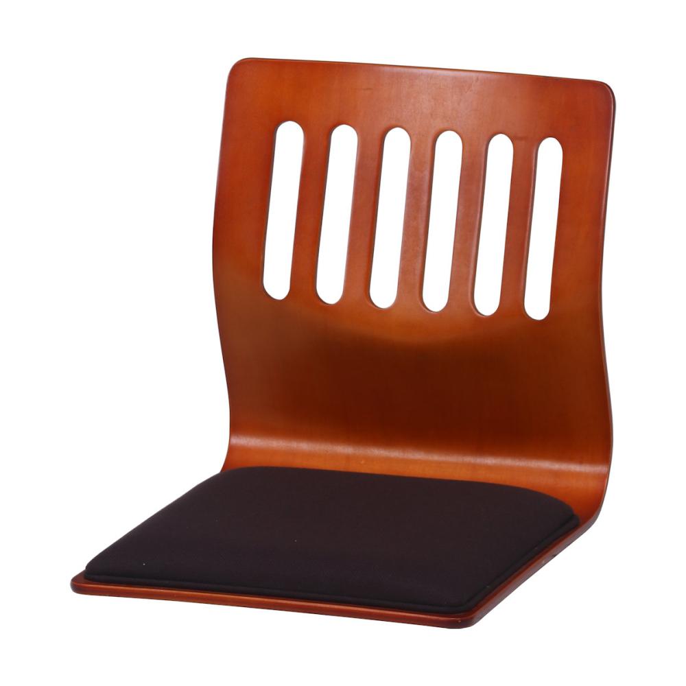 不二貿易　和座いす　クッション付き　ブラウン　ＣＤ１００８１