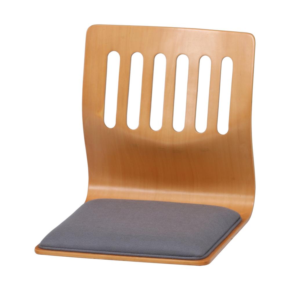 不二貿易　和座いす　クッション付き　ナチュラル　ＣＤ１００８２