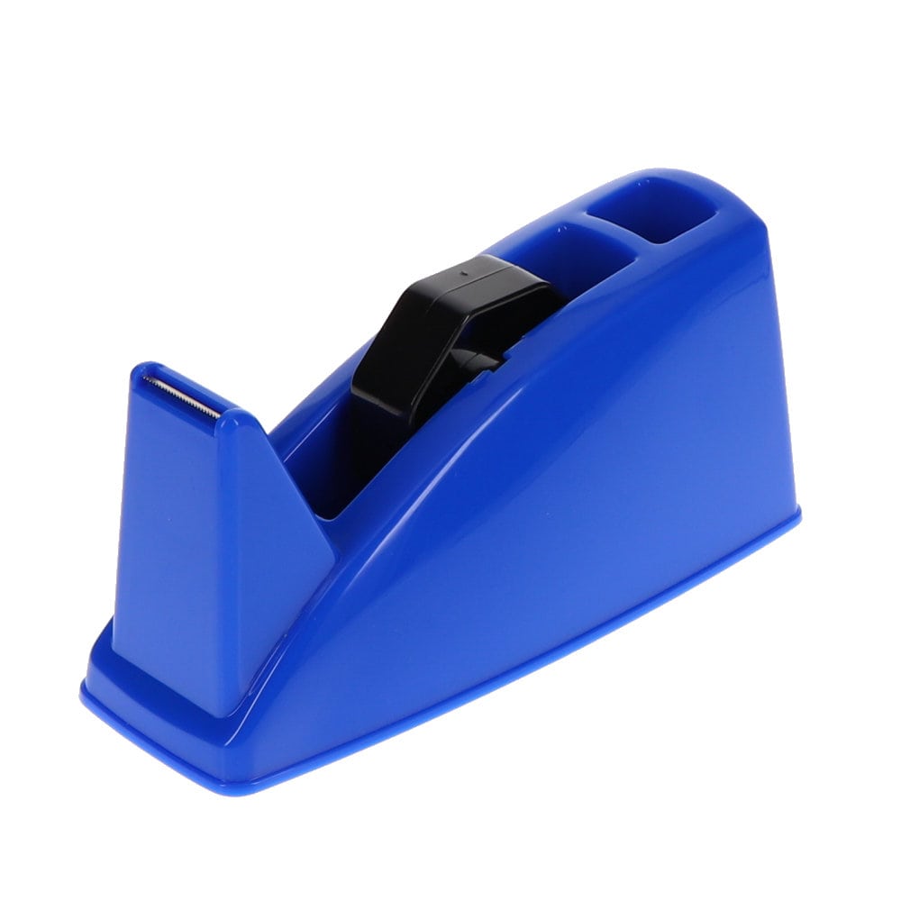 Ｌ’ＣＲＥＳＴ（ルクレスト）　ペン立て付きテープカッター　ブルー