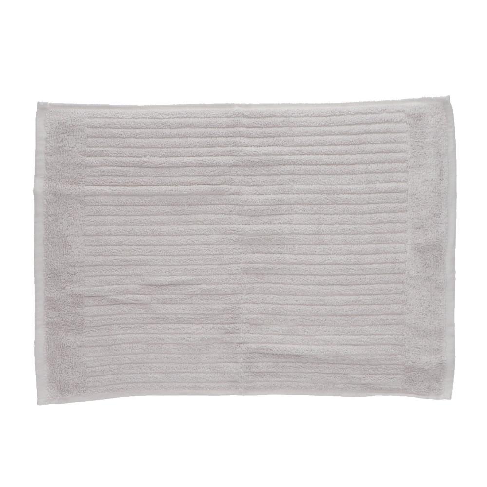 アテーナライフ　ポコポコタオル地バスマット　グレー　４５×６０ｃｍ