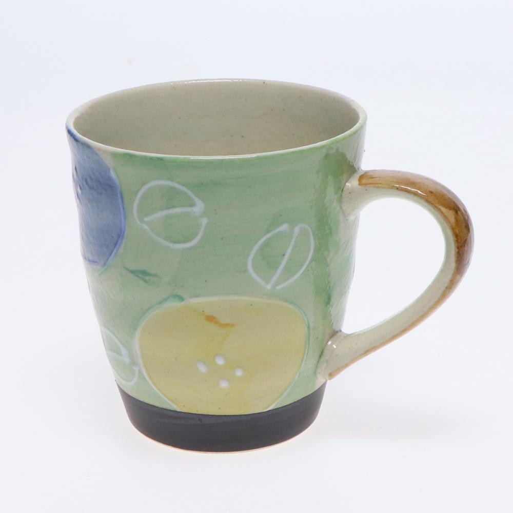 軽量マグカップ　一珍柚子　緑