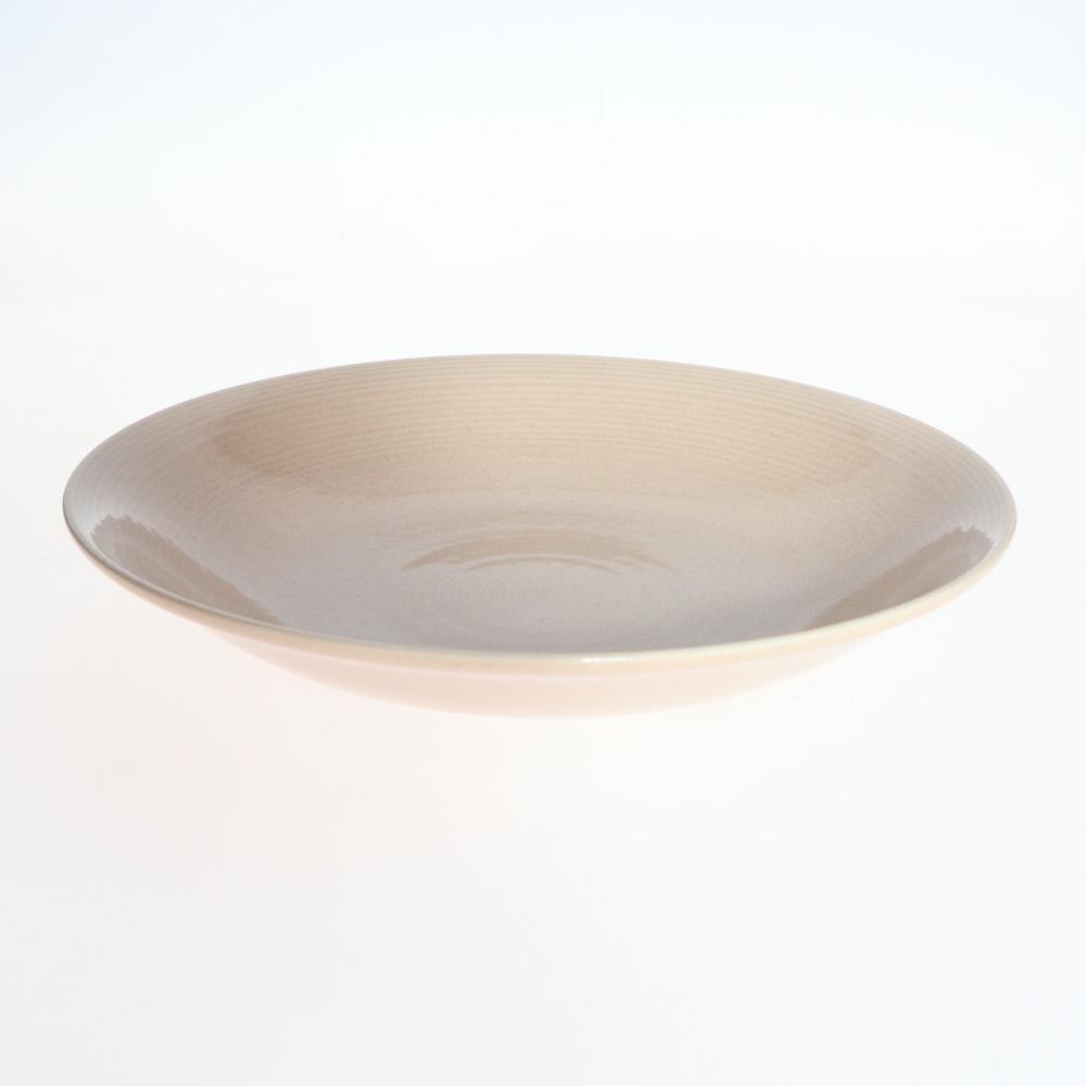 白羊苑　軽量食器　浅皿　２１．５ｃｍ　ダスティーピンク
