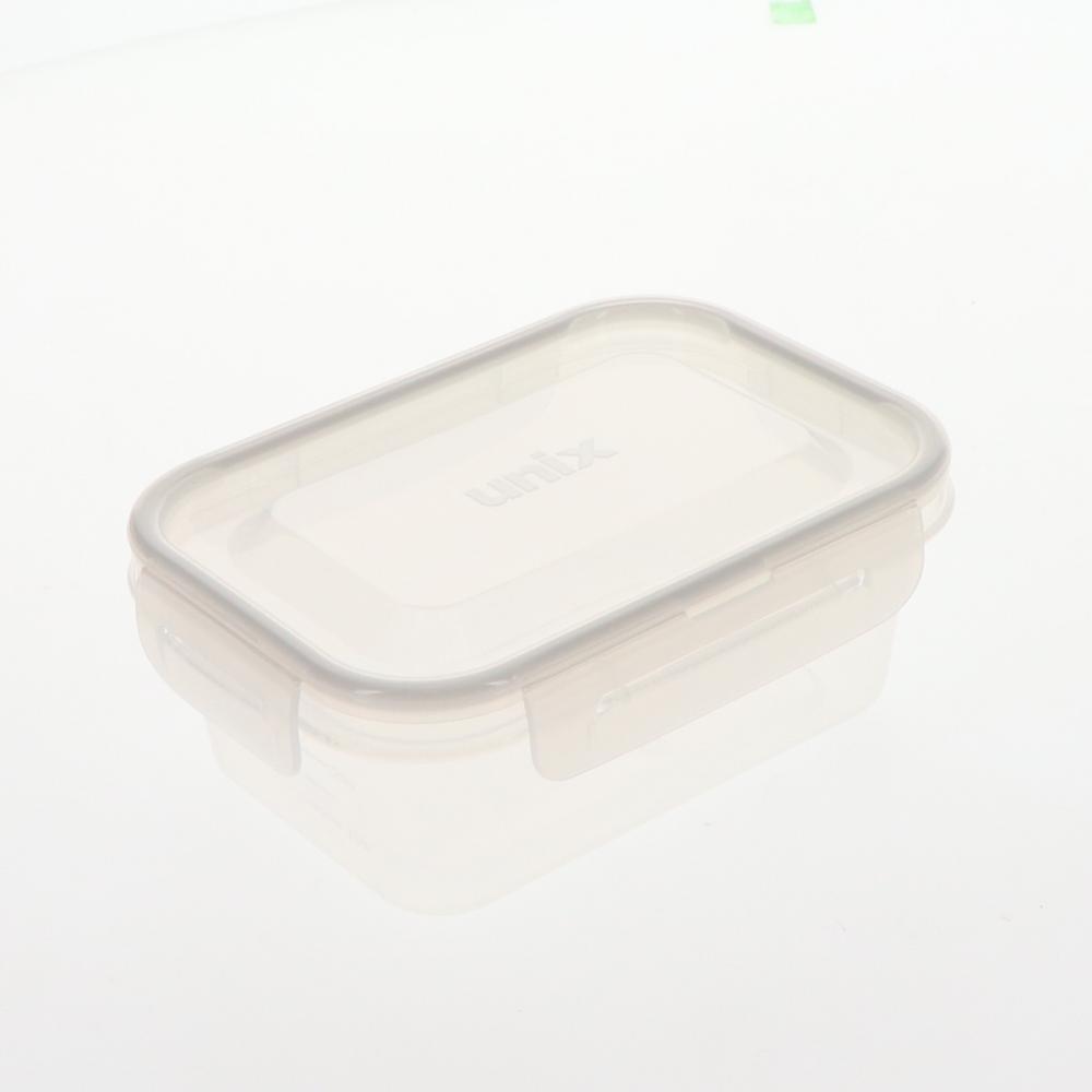 アテーナライフ　汚れが落ちやすい４点ロック保存容器Ｓ　３３０ｍｌ　４個入り