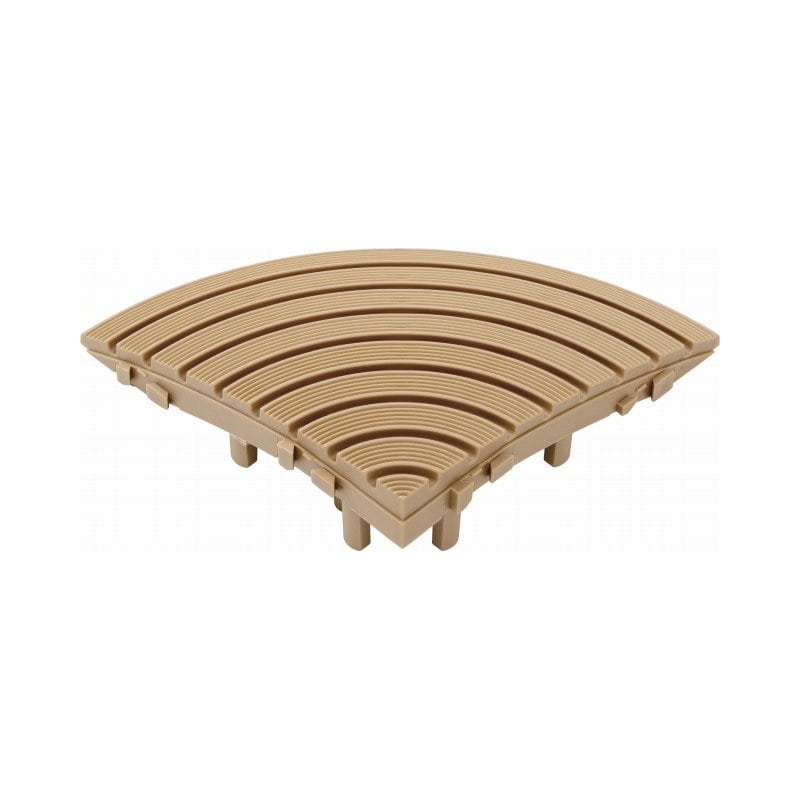 タカショー　ベースアップ　スロープコーナーエッジ　ブラウン