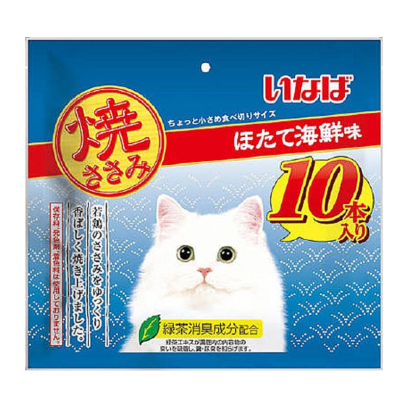 いなば　焼ささみ　ほたて海鮮味　１０本入り