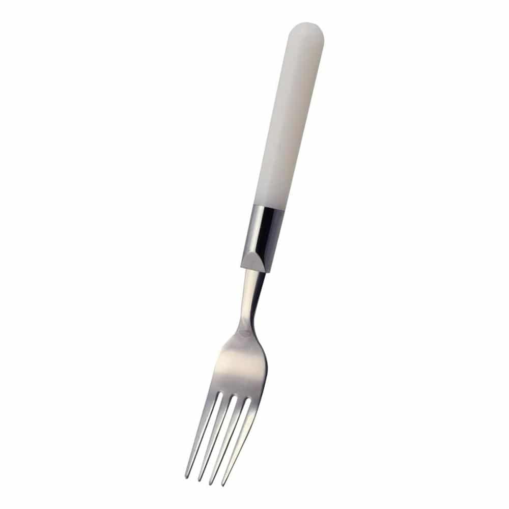 パール金属　マイカラーフォーク　Ｌ　ホワイト　Ｂ－５６６６