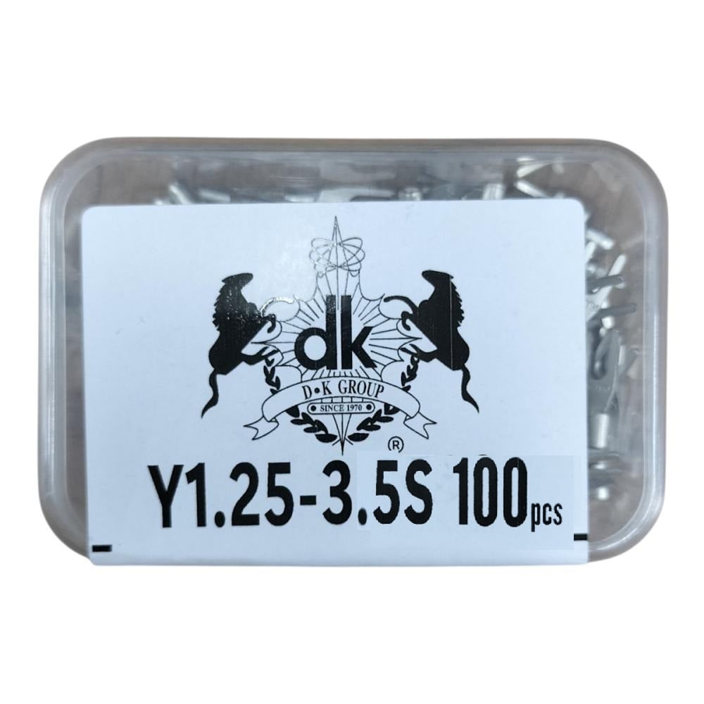 デンカエレクトロン　Ｙ型圧着端子　Ｙ１．２５－３．５Ｓ　１００個入り