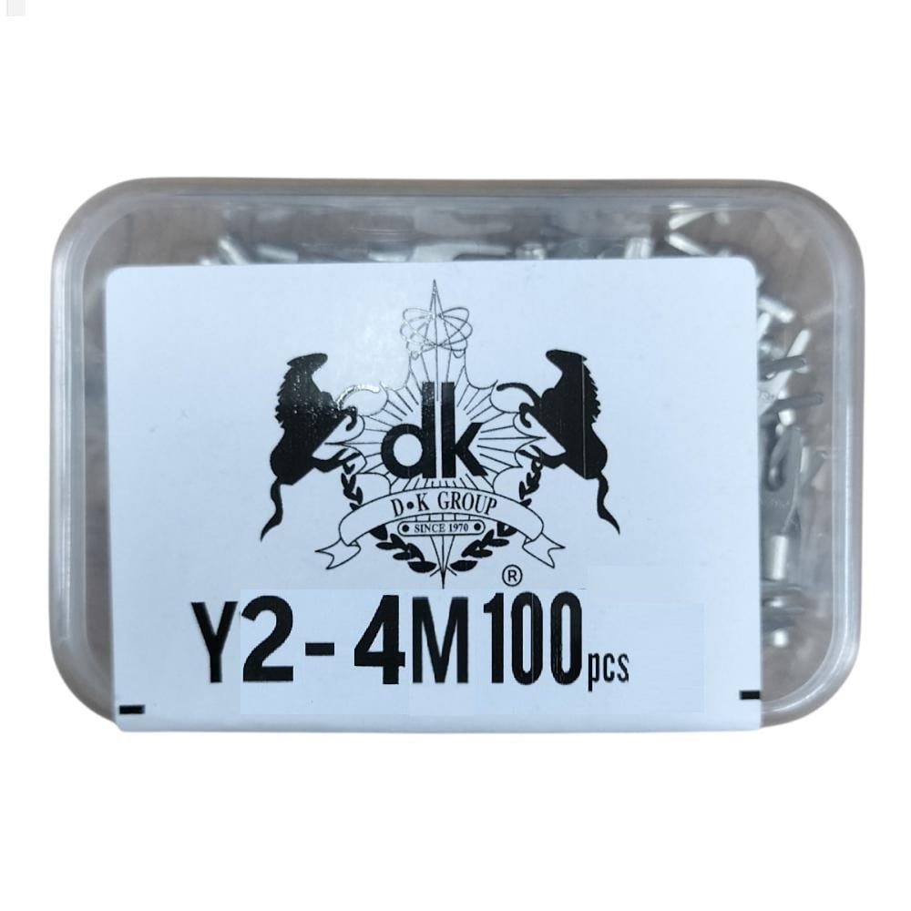 デンカエレクトロン　Ｙ型圧着端子　Ｙ１．２５－４Ｍ　１００個入り