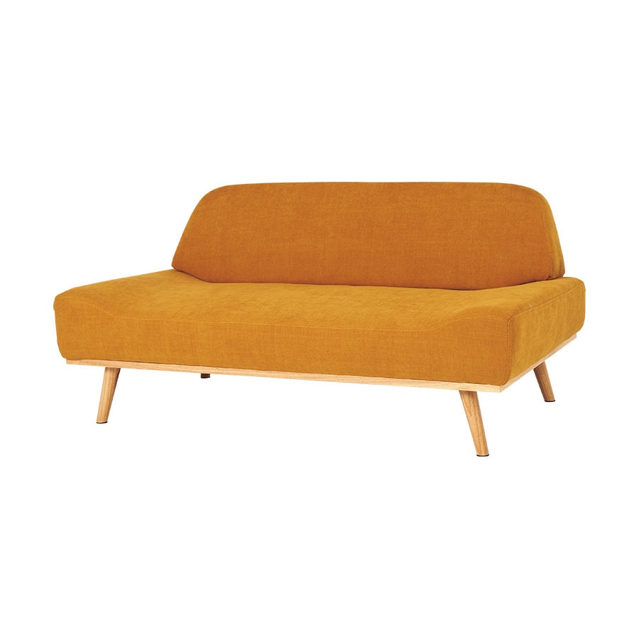 萩原　２人掛けソファ　レスト　マスタードイエロー　２Ｐ－ＭＹＥ