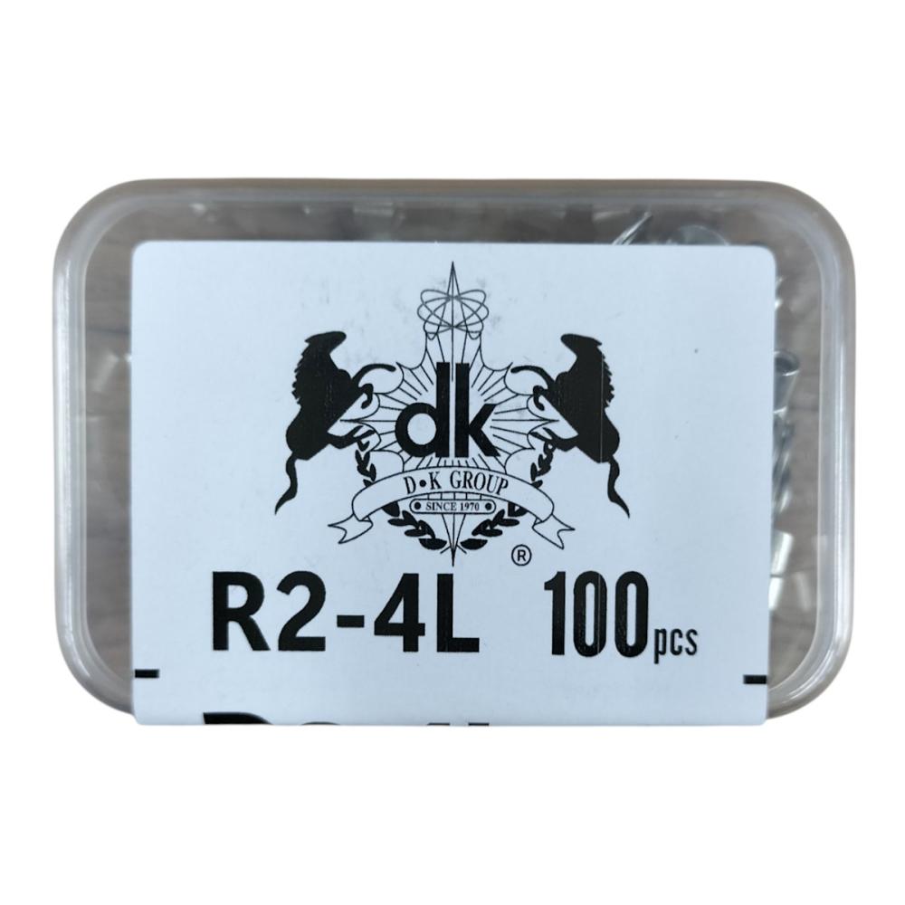 デンカエレクトロン　丸型圧着端子　Ｒ形　Ｒ２－４Ｌ　１００個入り