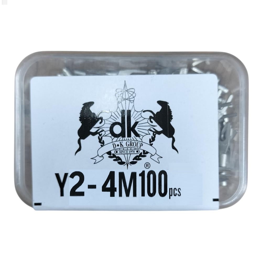 デンカエレクトロン　Ｙ型圧着端子　Ｙ２－４Ｍ　１００個入り　１００個入り