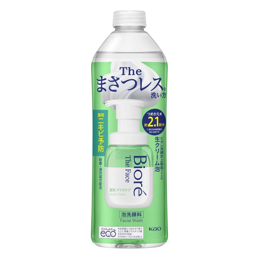 花王　ビオレ　ザフェイス　泡洗顔　アクネケア　詰め替え用　３４０ｍＬ