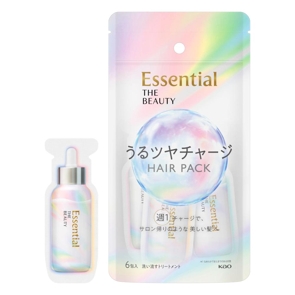 花王　エッセンシャル　ザビューティ　髪のキメ美容　うるツヤチャージヘアパック　９ｇ×６　５４ｇ