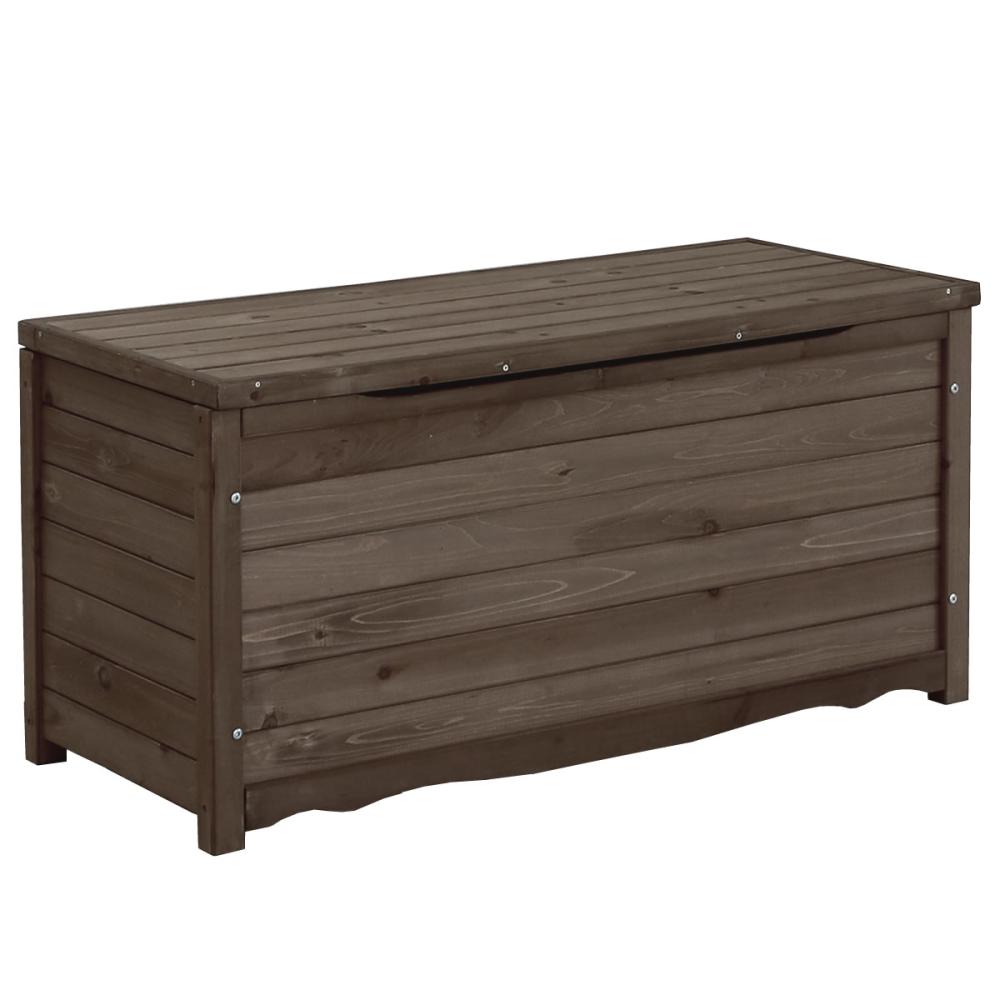 天然木製ボックスベンチ　Ｌ　幅１０６　ＢＢ－Ｔ１０６ＤＢＲ