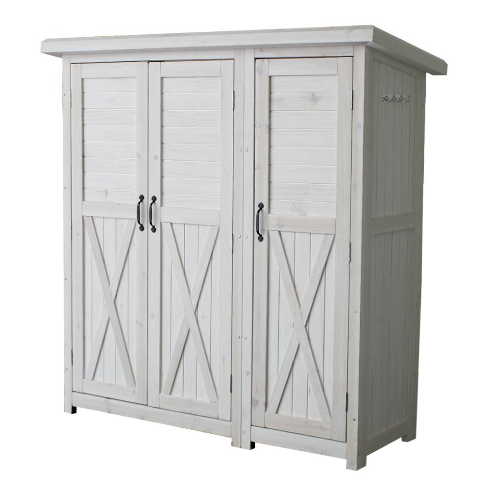 木製大型収納庫（三つ扉）　ＫＴＤＳ１６００ＷＨＴ