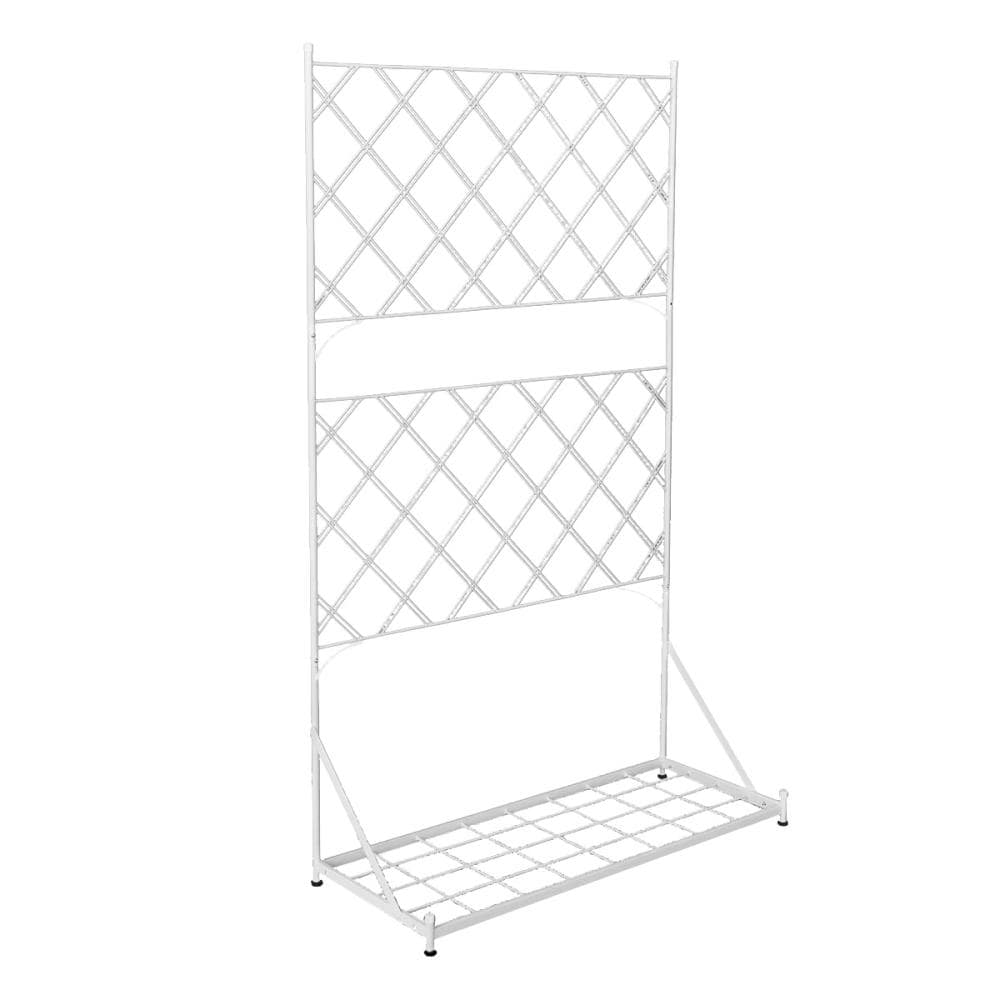 プランター台付フェンス　ロータイプ　アーガイル　ホワイト　ＩＦ－ＦＰ００６ＷＨＴ