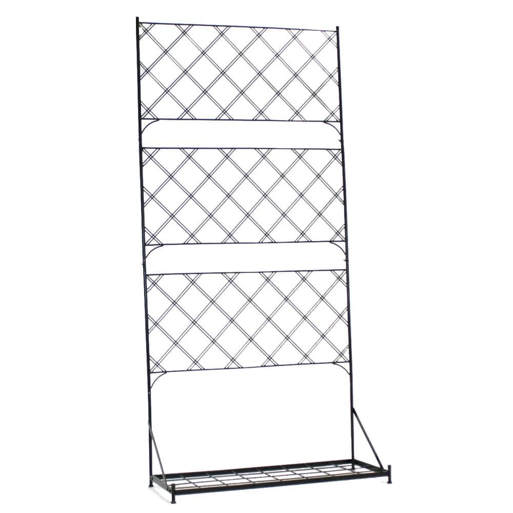 プランター台付フェンス　ハイタイプ　アーガイル　ブラック　ＩＦ－ＦＰ００７ＢＬＫ