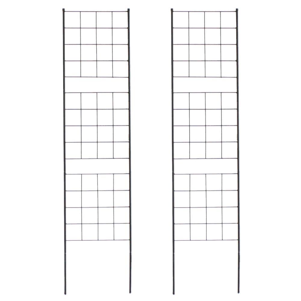 アイアンフェンス　高さ１７６　スリム「グラフ」　２枚組　ブラック　／　ＩＦ－ＧＲ０２５－２Ｐ－ＢＬＫ