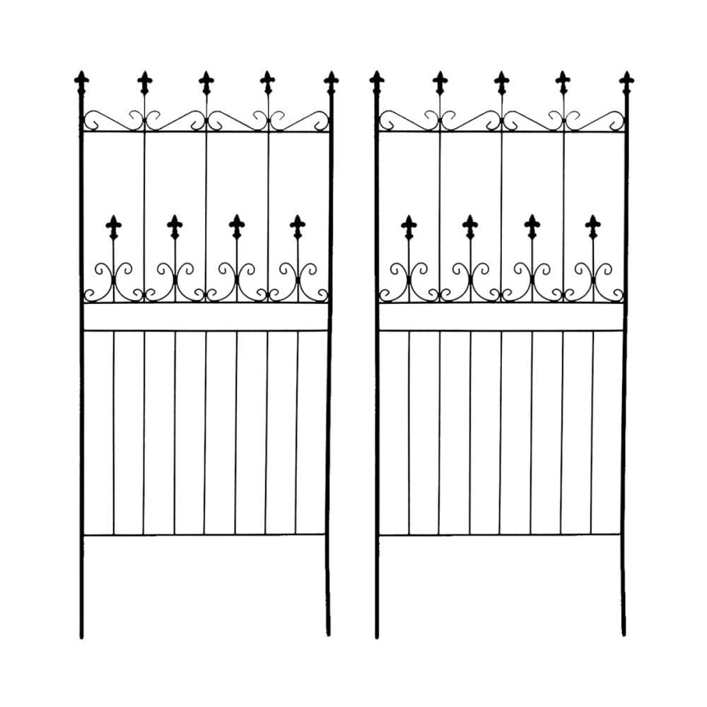 オールドシャトーフェンス１５０　ロータイプ　２枚組　ブラック　／　ＯＣ００２Ｌ－２Ｐ－ＢＬＫ